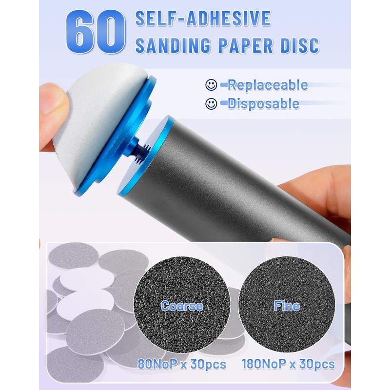 FSA&HSA Professional Electric Foot File, Callus Remover for Feet