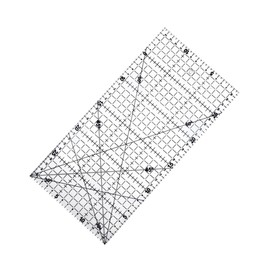 Tofficu Sewing Ruler Measuring Tape Scale Patchwork Quilter's Ruler Non-Slip for Precision Cutting