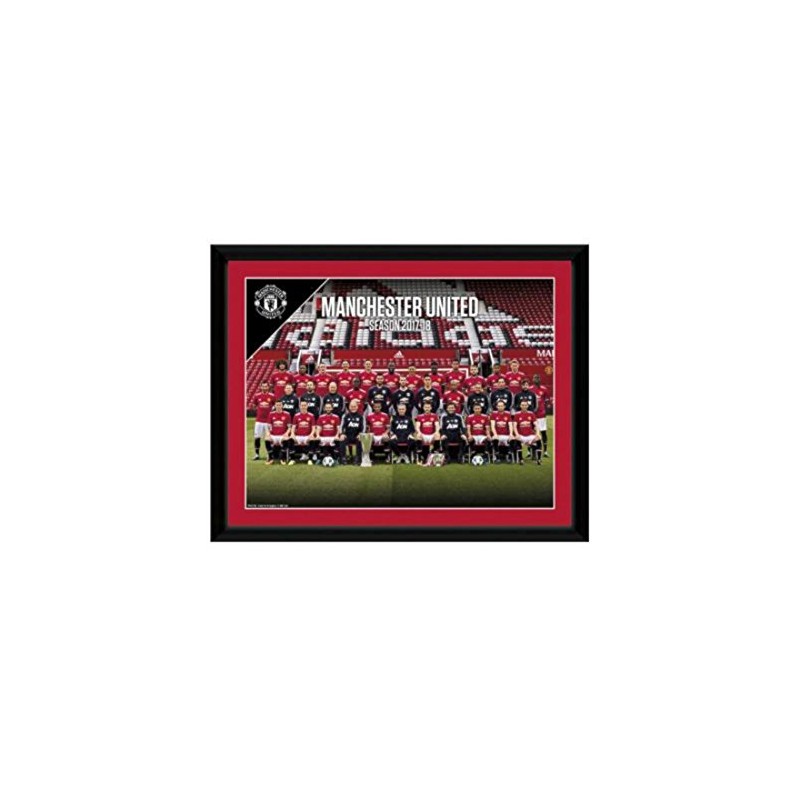 GB eye Ltd, Manchester United, Team Photo 17/18, Framed Print
