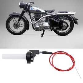 Motorcycle Throttle Grip, Quick Turn Twist Handlebar Throttle Grip & Cable for 50-250cc Motorcycle