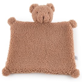 Bieco Cuddly Blanket Bear Mika | From Birth | Cuddly Blanket Teddy Bear Baby from Bouclé | Gift Birth Snooze Bear | Baby Cuddly Toy Cuddly Blanket Baby Teddy Gift for Birth Newborn Cuddly Blanket