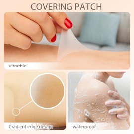 Pack of 20 Tattoo Covers Waterproof Tattoo Cover Up Plasters Waterproof Invisible Cover for Tattoos and Scars, 13 x 8 cm
