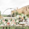 8 Pack 18 Inches Metal Double Floral Hoop Centerpieces with