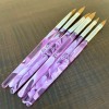 FABIYAN Set De 6 Pinceles Para Aplicación De Acriílico Uñas