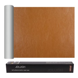 JDLUGH Sofa Leather Repair Patch Tape, Large Self Adhesive Couch, Car Seat, Office Chair, Leather Furniture, Vinyl Repair Patch Kit for Furniture (15 * 60 Inch, Yellow-brown2.0)
