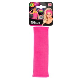 Widmann Neon Headband, 80s, One Size, Accessory, Costume, Theme Party, Carnival, neon pink