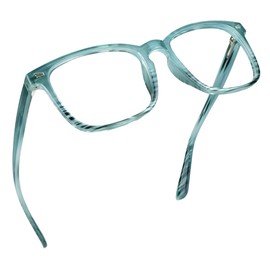LifeArt Gafas de bloqueo de luz azul con bisagra de resorte, antifatiga ocular, gafas de lectura para ordenador, gafas de juegos, gafas de TV para mujeres y hombres, antirreflejos (rayas azules, aumento de 2,50)