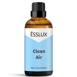 Clean Air Fragrance Oil, ESSLUX Large Single Scented Oils 100 ml (3.3 oz), Fresh Aromatherapy Essential Oils for Home for Diffuser, Massage, Soap, Candle Making Scents