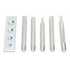 5pcs Snap Rivet Setter Die Punch Snap Kit Large Installation