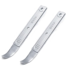 WHLLING 2-Piece 4140 Pry Bar Removal Tool, Pry Tool Pry Bar, Automotive Panel Removal Tool for Removing Auto Trim Interior, Demolishing Flooring and Roofing, Trim Removal Tool, Metal Pry Tool