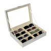UnionPlus 8-Slots Sunglasses Case Organizer, Eyeglass Glasses Display Holder Collector,
