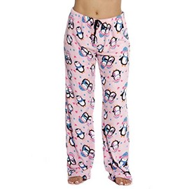 6339-10126-XL Just Love Women's Plush Pajama Pants - Petite to Plus Size Pajamas,Pink - Penguin Love,X-Large