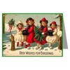 Twelve 3.5x5 Vintage Holiday Note Cards In A Boxed Set