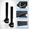 2pcs Adjustable Wrist Cuffs Weightlifting Straps with Ring Premium Padded