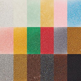 OLYCRAFT 78g 18 Colors Mini Glass Bubble Beads Micro Glass Beads Mini Bubble Ball Beads No Hole Round Nail Art Beads Nail Art Decoration Accessories for Resin Crafting Nail Arts -32g/Color