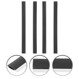 OSALADI Dustpan Rubber Lip Replacement 4pcs Strip Replacement for Dustpan 26cm Dustpans Edge Bar Dust Pan Inlet Soft Pressing Strips Garbage Closing Edges Straps Dustpan Accessories