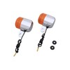 SHIFT UP 200072-10 Neoclassical Turn Signal, Plated Body/Orange Lens, 12v/10w,