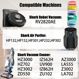 10 Pack Odor Neutralizer Replacement Cartridges for fit Shark ZU102 LA702 UZ565H AZ3002 AZ4002 AZ3000 HZ3000 HZ3002 IZ862H IZ562H ZD550 Stratos Upright Vacuum,Compared to Part# 1541FC3000