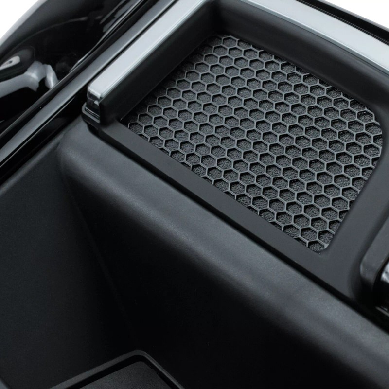 HCMOTORKU Lower Vented Leg Fairing Grille LED Light For Harley