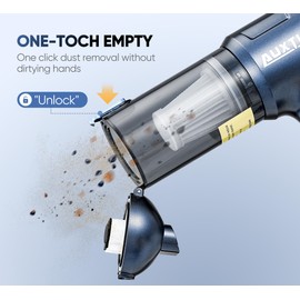 AUXTUR Car Vacuum Portable Cordless Vacuum Cleaner,Handheld Vacuum Cordless,High Power Mini Air Duster with Strong Suction,Small Keyboard Vacuum for Car Interior,Home,Pet Hair,Office