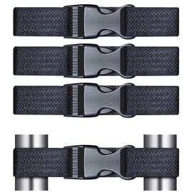 4pcs Child Safety Cupboard Locks, Child Locks for Kitchen Cupboards Fridge Lock Baby Proofing Adjustable Straps for Freeze Door Cupboard Knobs Handles