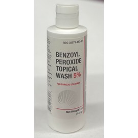 BurelPharma Benzoyl Peroxide Topical Face Wash 5% Acne Medication 5oz, 1 Count (Pack of 1)