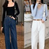 EOQIFJM - Cinturón de piel clásico para mujer, cinturones de