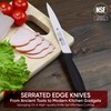 ICEL 4 Inch Paring Knife, Serrated Edge - Point Tip