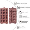 OMDBAGD 2 Pack Valentine's Day Silicone Molds Chocolate Candy Mold