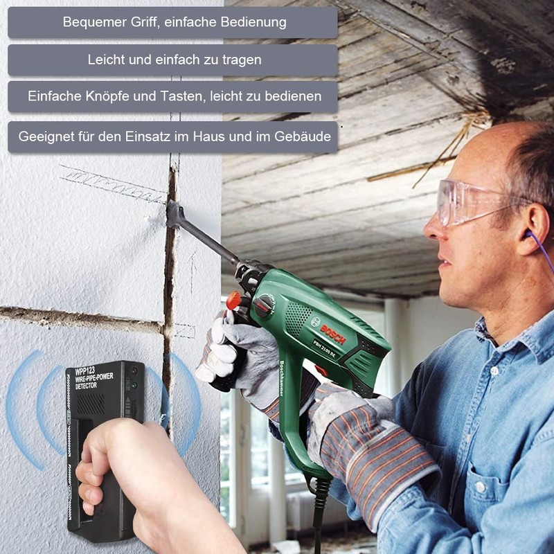 Aohcae Wpp123 Detector, High Sensitivity Wpp123 Wire Pipe Power Detector,
