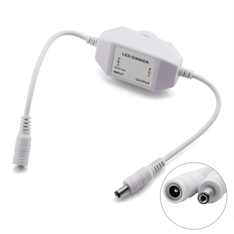 Maxmoral 1pc DC 12V 24V LED Strip Dimmer Switch with