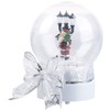 Infactory Christmas Decoration: Singing Santa Snow Globes, Touch Activated, LED