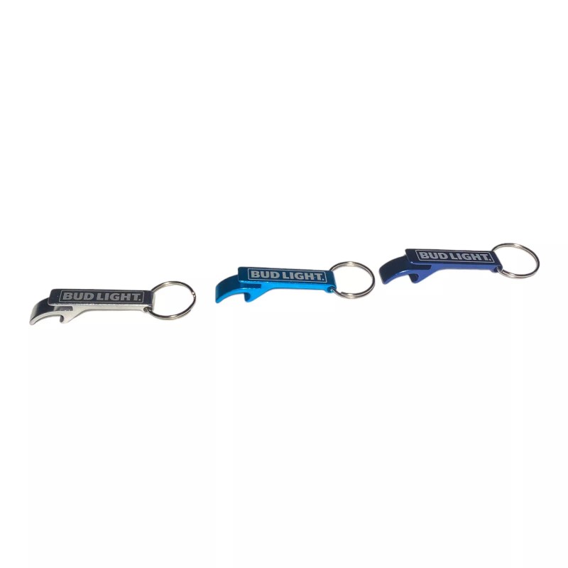 Bud Light (3) Bud Light Aluminum / Metal Bottle Opener