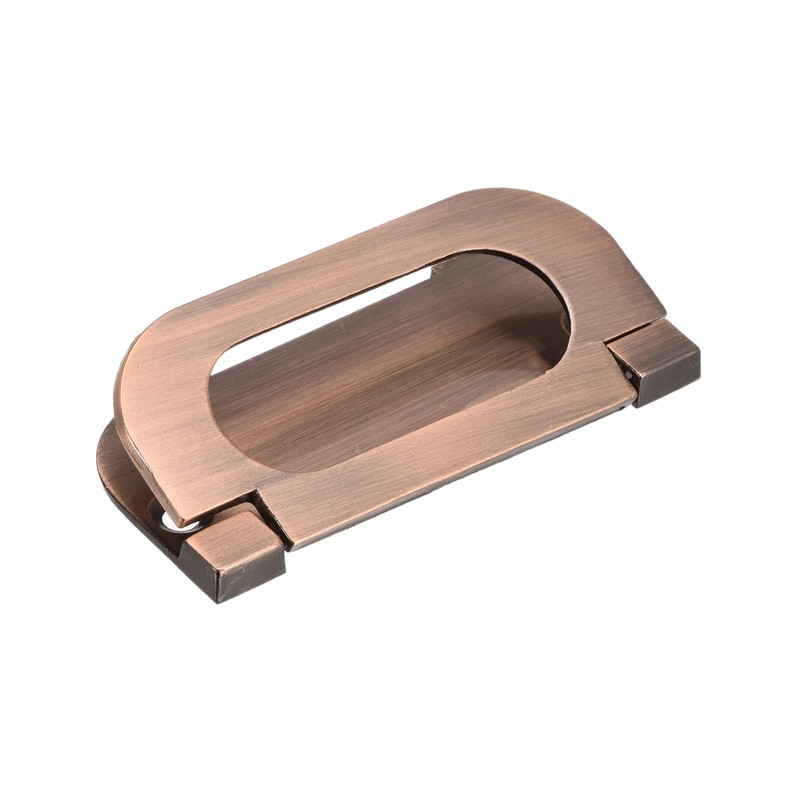 sourcing map Finger Flush Pull Handle 74x34x5mm Rectangle for Drawer