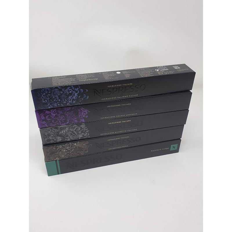 Nespresso Coffee Strong Type 5 Types x 10 Capsules x