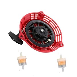 BXparts Recoil Pull Starter & Fuel Filter for HRR216 HRR2169PKA HRR2169VKA Lawn Mower Engine