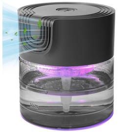 Water Air Purifiers for Home, Oxyvana Quiet Variable Speed Water Based Air Purifier with 7 Color Night Light, Air Washer Humidifier for Home, Bedroom, Office, Pet Odors