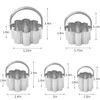 ALLTOP Scalloped Biscuit Cutters with Handle, Stainless Steel Cookie Cutter,
