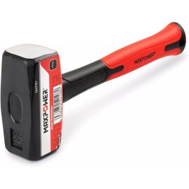 MAXPOWER 4lb Club Hammer, Mini Sledge Hammer with Red, Black