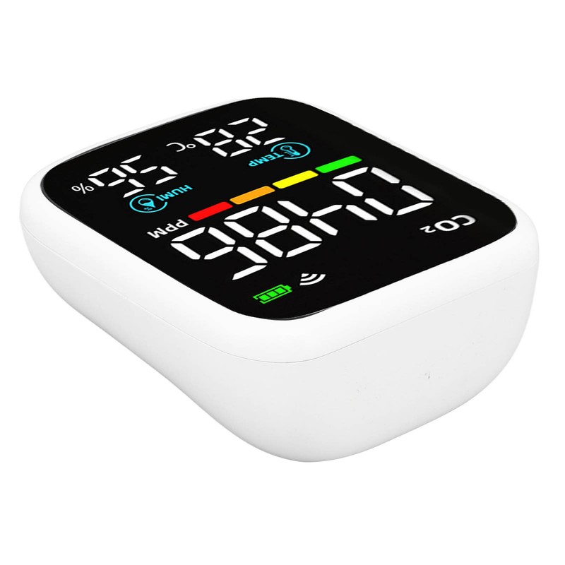 Air Quality Monitor 8 in 1 Multifunctional USB Charging Carbon