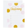 Neviti 771433 Pattern Works-Christening Invitations with Envelopes Pink, 15 x