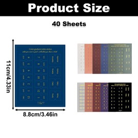 20 Sheets Planner Monthly Index Tabs, Self Adhesive Calendar Tabs Stickers, Colorful Month Separator Index Tabs for Planners Journal Notebook Study Agendas Organizers Office School Supplies