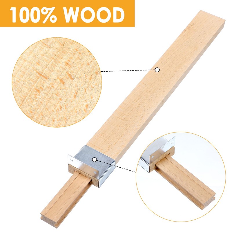 4 Pack Wooden Drawer Slides Bottom Mount Classic Center Guide