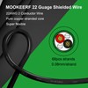 MOOKEERF 22/2 Shielded Wire 50FT,22AWG 2 Conductor Shielded Cable Stranded