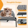 Lekereise Elevated Outdoor Dog Bed Cot + Orthopedic Indoor Dog