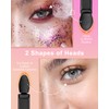 MORGLES 50 PCS Double Ended Eyeshadow Applicators Sticks with Organizer,