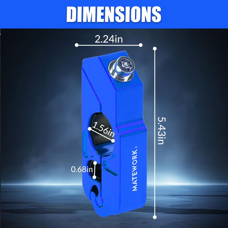 Matework Motorcycle Lock Anti Theft Heavy Duty, Motorcycle Handlebar with