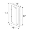Awenta 150 x 250 mm Plastic Access Panel Door -