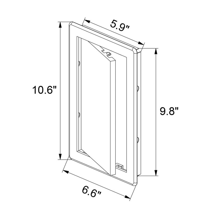 Awenta 150 x 250 mm Plastic Access Panel Door -