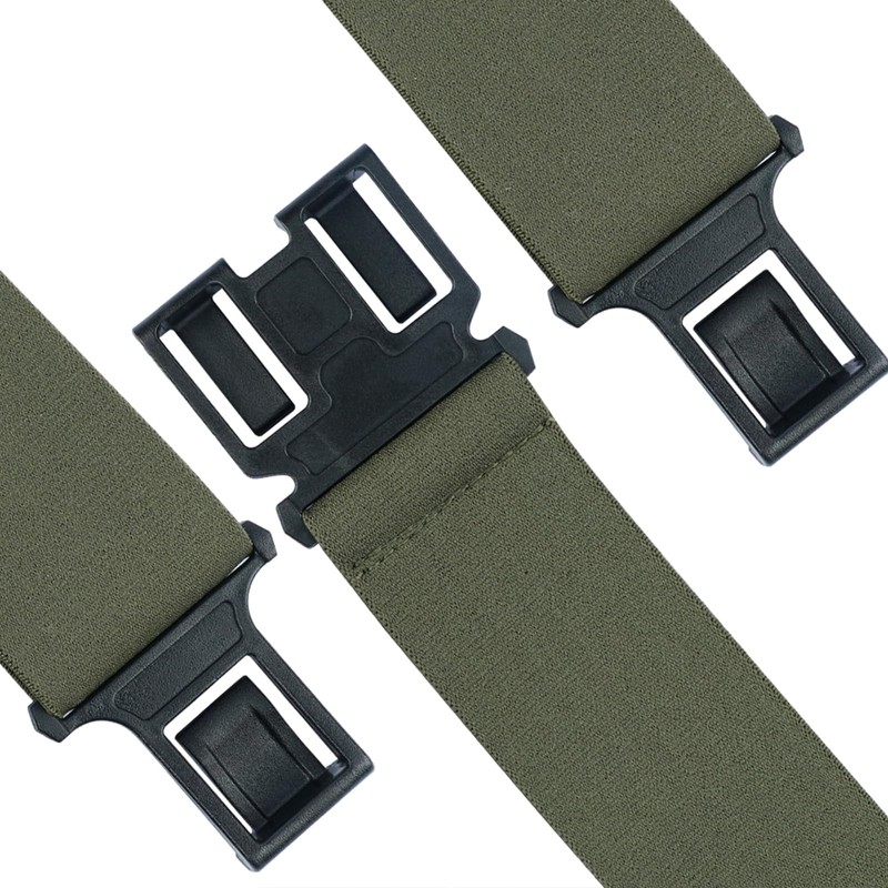 KUNN Men's Perry 1.5 inch Wide Suspender,Elastic Hook End Adjustable